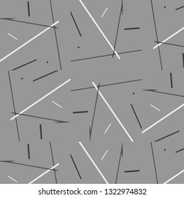 Simple black and white vector illustration. Abstract geometric background pattern