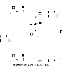 Simple black and white vector illustration. Abstract geometric background pattern