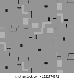 Simple black and white vector illustration. Abstract geometric background pattern