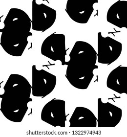 Simple black and white vector illustration. Abstract geometric background pattern