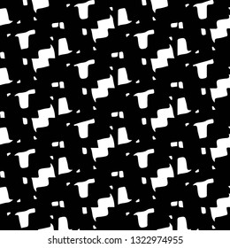 Simple black and white vector illustration. Abstract geometric background pattern