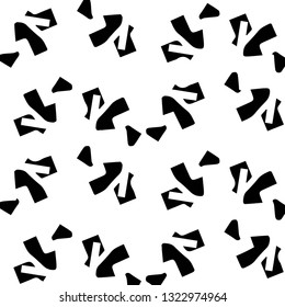 Simple black and white vector illustration. Abstract geometric background pattern