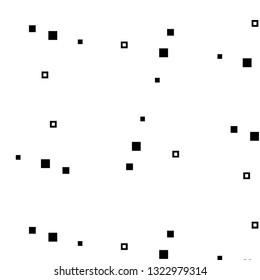 Simple black and white vector illustration. Abstract geometric background pattern