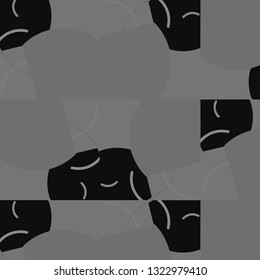 Simple black and white vector illustration. Abstract geometric background pattern