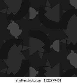 Simple black and white vector illustration. Abstract geometric background pattern