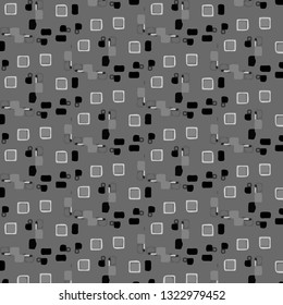 Simple black and white vector illustration. Abstract geometric background pattern