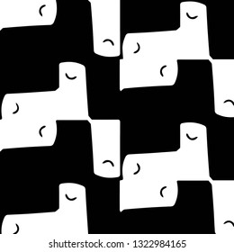 Simple black and white vector illustration. Abstract geometric background pattern