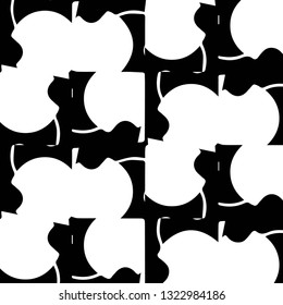 Simple black and white vector illustration. Abstract geometric background pattern