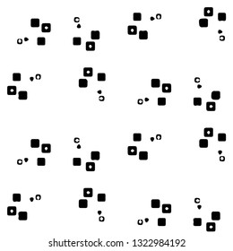 Simple black and white vector illustration. Abstract geometric background pattern