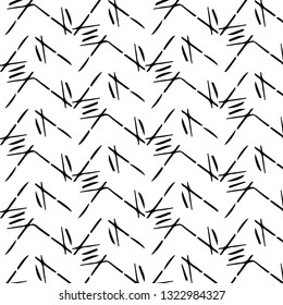 Simple black and white vector illustration. Abstract geometric background pattern