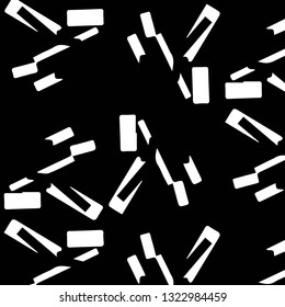Simple black and white vector illustration. Abstract geometric background pattern