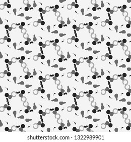 Simple black and white vector illustration. Abstract geometric background pattern