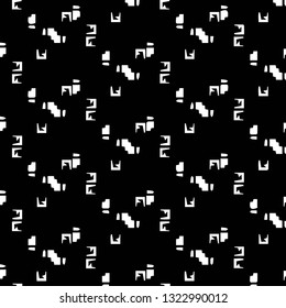 Simple black and white vector illustration. Abstract geometric background pattern