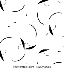 Simple black and white vector illustration. Abstract geometric background pattern