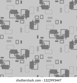 Simple black and white vector illustration. Abstract geometric background pattern