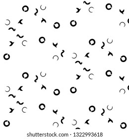 Simple black and white vector illustration. Abstract geometric background pattern