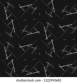 Simple black and white vector illustration. Abstract geometric background pattern