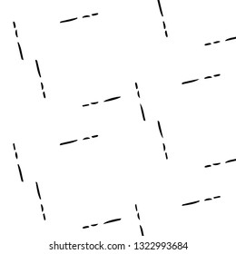 Simple black and white vector illustration. Abstract geometric background pattern