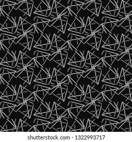 Simple black and white vector illustration. Abstract geometric background pattern
