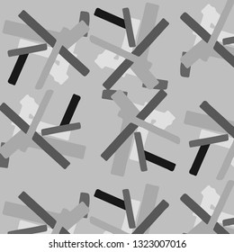 Simple black and white vector illustration. Abstract geometric background pattern
