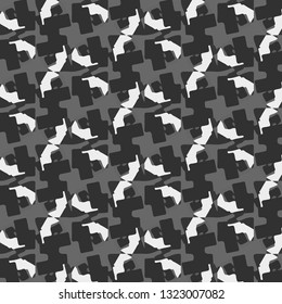 Simple black and white vector illustration. Abstract geometric background pattern