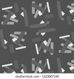 Simple black and white vector illustration. Abstract geometric background pattern
