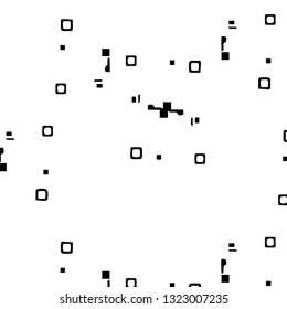 Simple black and white vector illustration. Abstract geometric background pattern