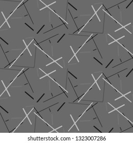 Simple black and white vector illustration. Abstract geometric background pattern