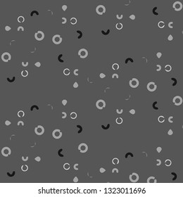 Simple black and white vector illustration. Abstract geometric background pattern
