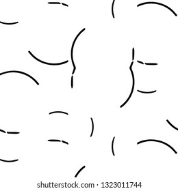 Simple black and white vector illustration. Abstract geometric background pattern