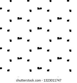 Simple black and white vector illustration. Abstract geometric background pattern