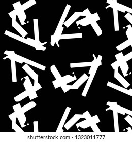 Simple black and white vector illustration. Abstract geometric background pattern