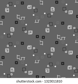 Simple black and white vector illustration. Abstract geometric background pattern