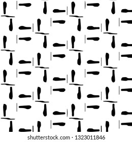 Simple black and white vector illustration. Abstract geometric background pattern