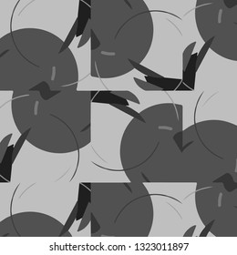 Simple black and white vector illustration. Abstract geometric background pattern