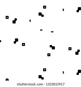 Simple black and white vector illustration. Abstract geometric background pattern