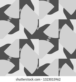 Simple black and white vector illustration. Abstract geometric background pattern