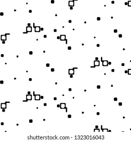 Simple black and white vector illustration. Abstract geometric background pattern