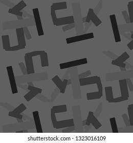 Simple black and white vector illustration. Abstract geometric background pattern