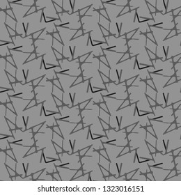 Simple black and white vector illustration. Abstract geometric background pattern