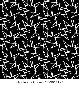 Simple black and white vector illustration. Abstract geometric background pattern