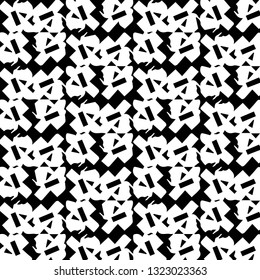 Simple black and white vector illustration. Abstract geometric background pattern