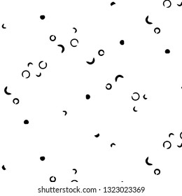 Simple black and white vector illustration. Abstract geometric background pattern