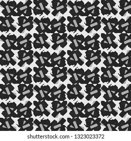 Simple black and white vector illustration. Abstract geometric background pattern