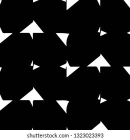 Simple black and white vector illustration. Abstract geometric background pattern