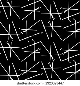 Simple black and white vector illustration. Abstract geometric background pattern