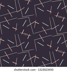 Simple black and white vector illustration. Abstract geometric background pattern