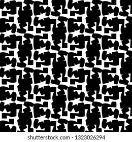 Simple black and white vector illustration. Abstract geometric background pattern