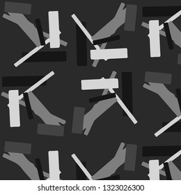 Simple black and white vector illustration. Abstract geometric background pattern