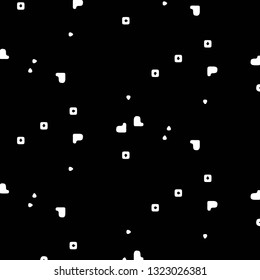 Simple black and white vector illustration. Abstract geometric background pattern